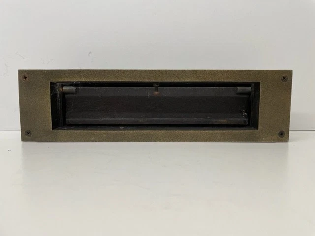 New Large Bronze Mail, Newspape. Door Slot/ Drop Fits Doors 1 1/4-1 3/4" Thick - Image 3 of 4