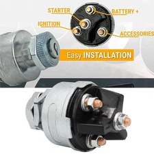 4-Position Universal Ignition Key Switch 12v for Tractor Forklift  Truck