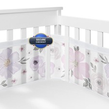 Sweet Jojo Designs Sweet Jojo 2-Piece Breathable Mesh Crib Liner Set Lavender