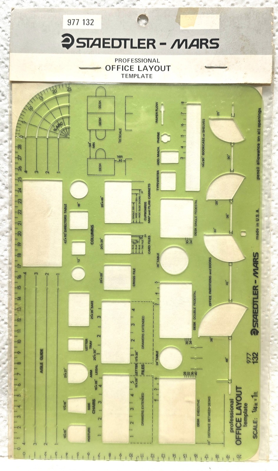 Staedtler - Mars, OFFICE LAYOUT, No. 977 132 Professional Template NOS