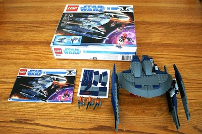 Lego 8016 Star Wars HYENA Droid Bomber w/ Box, Manual, Minifigs, Decals Complete