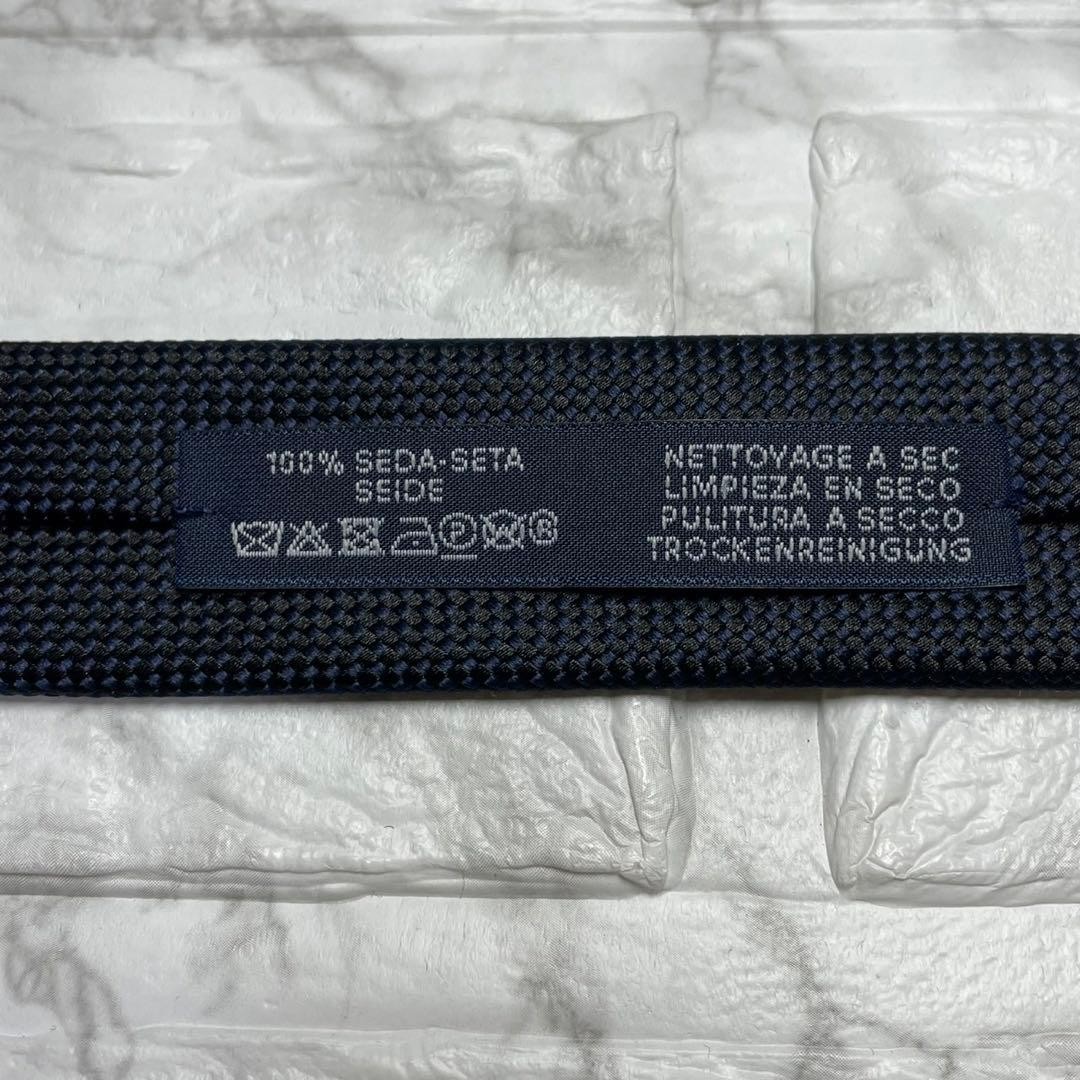 tag HERMES tie current design solid tie navy - image 9