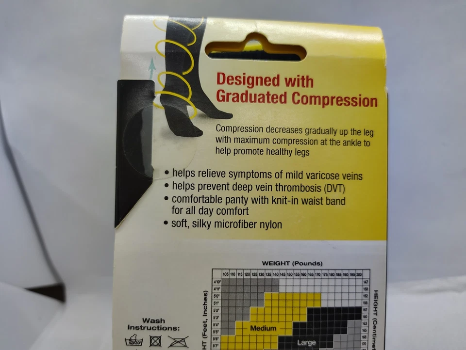 3M 71072EN Pattern FUTURO Pattern Tights, 71072EN, Medium 2 pack damaged packagi - Image 3 of 4