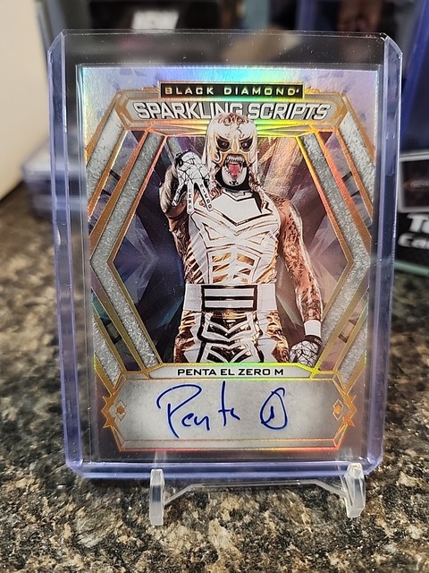 2024 AEW BLACK DIAMOND PENTA EL ZERO M SPARKLING SCRYPTS AUTO