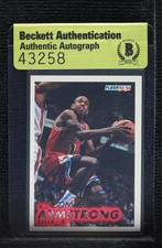 BAS 1993-94 Fleer BJ Armstrong #25 Authentic Auto 3c7