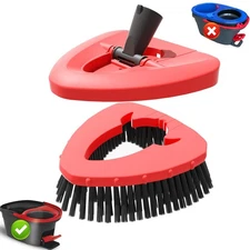 Scrub Brush Replacement Head and Base Compatible with Cedar EasyWring Spin Mop
