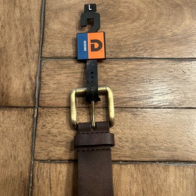Belt , Dockers Genuine Leather Bonded Lining -Brown Belt Size L