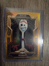 Forky 2025 Topps Disney Pixar Gold Refractor Card