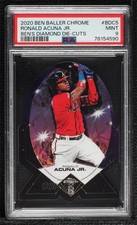2020 Chrome Ben Baller Edition Ben's Diamonds Die-Cut Ronald Acuna Jr PSA 9 1c7