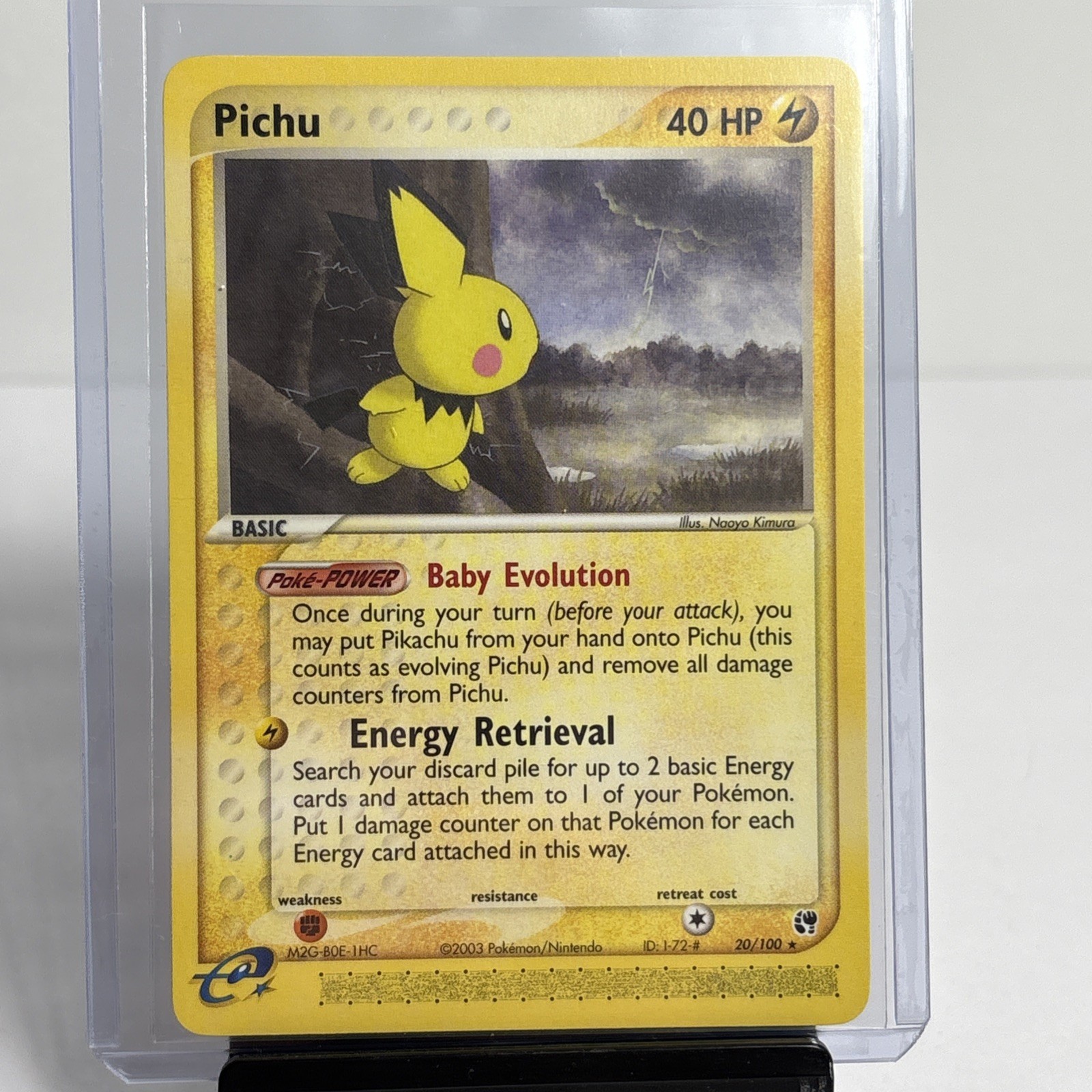 Pokémon TCG Sandstorm Pichu Card 20/100 Regular