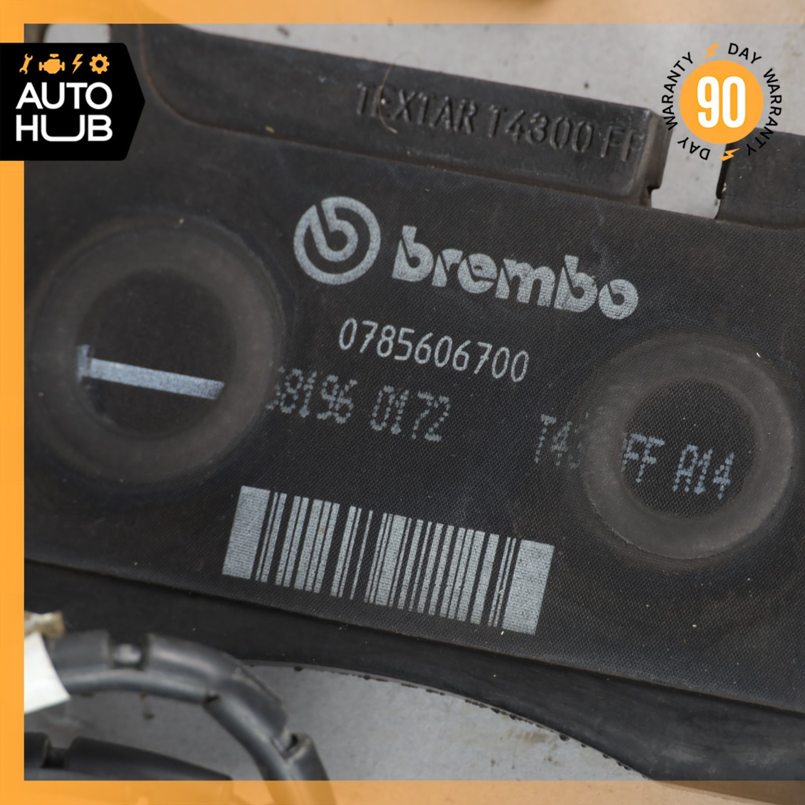 08-16 Aston Martin DB9 DBS Rear Carbon Ceramic Brake Rotor ED232C026CA OEM 22k