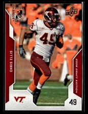 2008 Upper Deck Draft Edition #16 Chris Ellis Card Virginia Tech Hokies