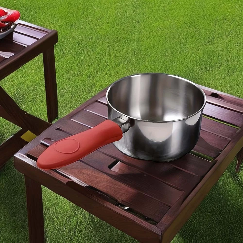Sturdy Comfortable Lightweight Washable Heat-Resistant Silicone Pot Handle Cover