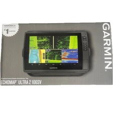 Garmin Echomap Ultra 2 106SV Fishfinder Chartplotter Navionics+  No Transducer