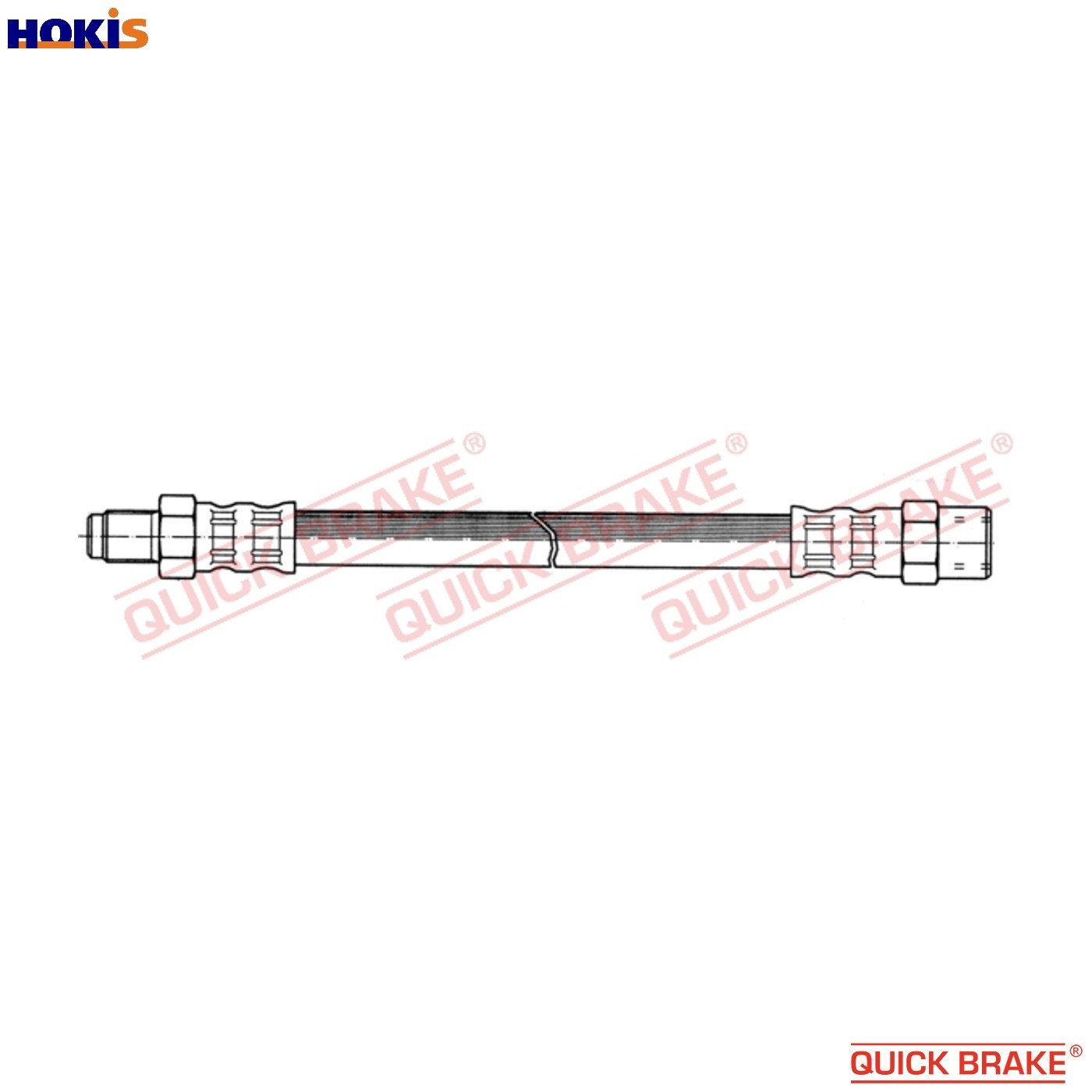 BRAKE HOSE 37.025 FOR VOLVO XC90/I/SUV D5244T18/5244T5/5244T4 2.4L 5cyl 3.2L