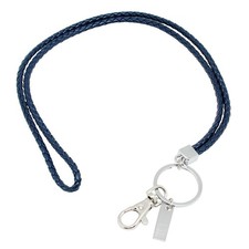 boshiho Office Lanyard, PU Leather Necklace Lanyard with Strong Clip and Keyc...