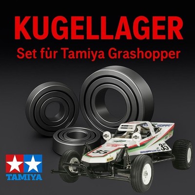 KUGELLAGER SATZ FÜR TAMIYA GRASSHOPPER 1 & 2 MODELLE - 10 STAHLGEDICHTETE LAGER