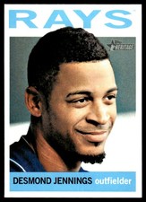 Desmond Jennings 2013 Topps Heritage #159 Rays MLB READ FREE SHIP AutographDen