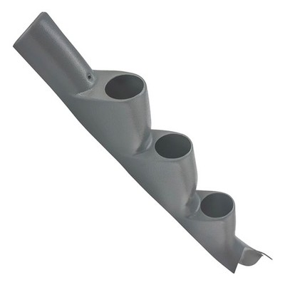 GlowShift Gray Triple Gauge 52mm Pillar Pod for 11-16 Ford SuperDuty PowerStroke