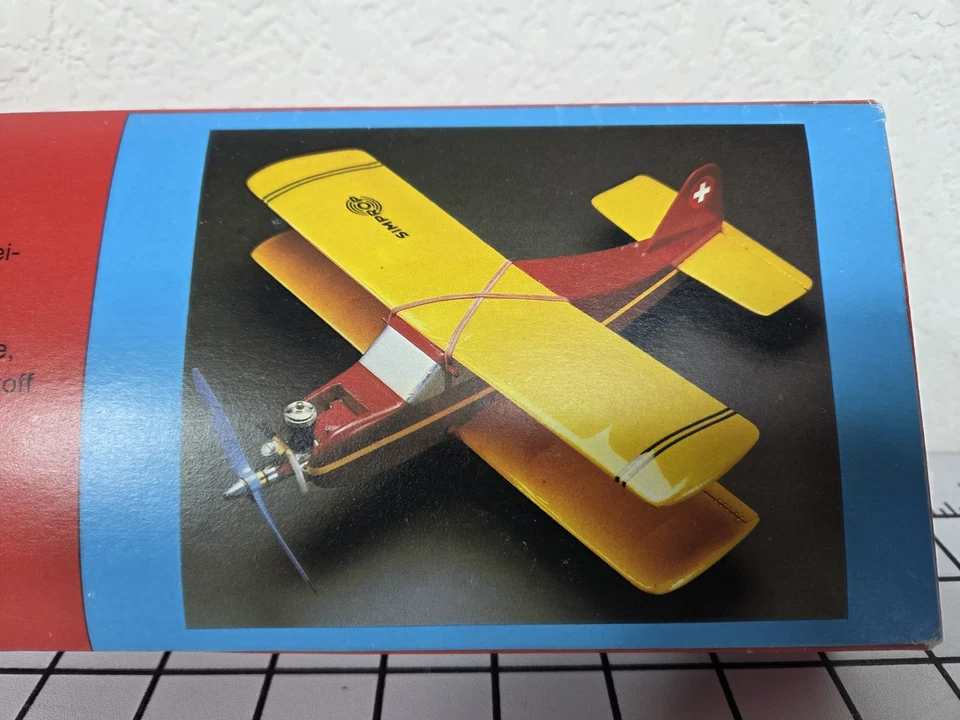 Simprop Electronic 'Zaunkonig' R/C Balsa Model Airplane .049 2-4 Channel NOS NIB - Image 2 of 4