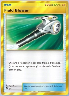 Pokemon Pocket TCG Card Gold Frame Field Blower Pulsing Aura Flair DIGITAL