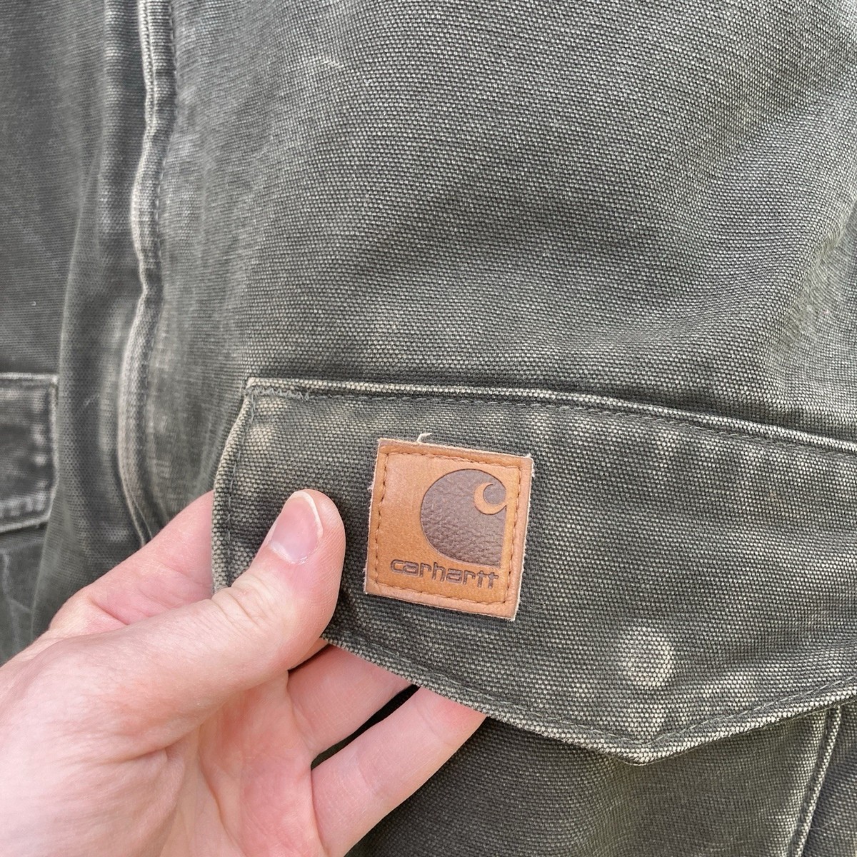 Carhartt J165 MOS Quilt Lined Sandstone Bomber Jacket Men's XL