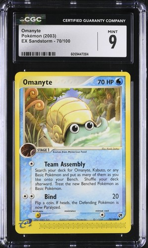 Omanyte graded CGC 9 for sale on eBay