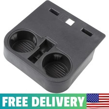 RLB-HILON Front Console Cup Holder Compatible with Ford F150 2015-2020 Black