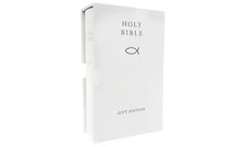 HOLY BIBLE King James Version (KJV) White Compact Gift Edition Co