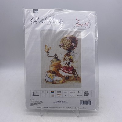 Luca-s B1132 Coffee Fairy Stickerei Kreuzstich Set Gezählter