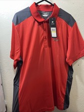 NEW Fila Mens cotton/Polyester casual -sports Golf Polo shirt Collared Red Med