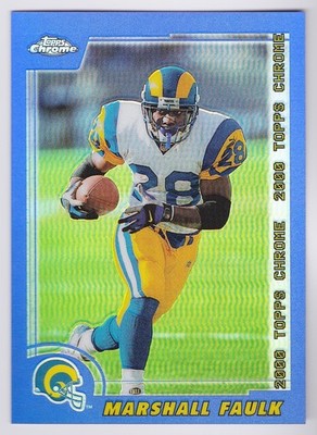 2000 Topps Chrome Marshall Faulk #124 Refractor Rams Colts