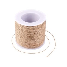 100m/328ft Hemp Cord Hemp Rope String Twine Beading Material 1 Ply for Jewelr...