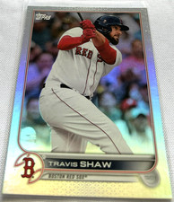 2022 Topps Baseball Series 1 Travis Shaw Boston Red Sox Rainbow Foil #88