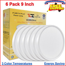 6PK 9" LED Flush Mount Ceiling Light 18W 1860LM 3000K/4000K/6000K CCT Selectable