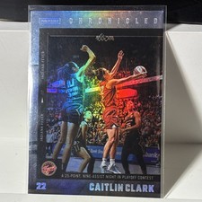 Caitlin Clark 2025 Panini Chronicled #15 Indiana Fever Holo 