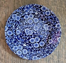 Royal Crownford Calico Blue Staffordshire Bread / Dessert Plate  5.75" NWOT