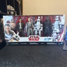 BNIB  STAR WARS  THE LAST JEDI  DELUXE 12"  HASBRO ACTION FIGURE 6 PACK BOX SET