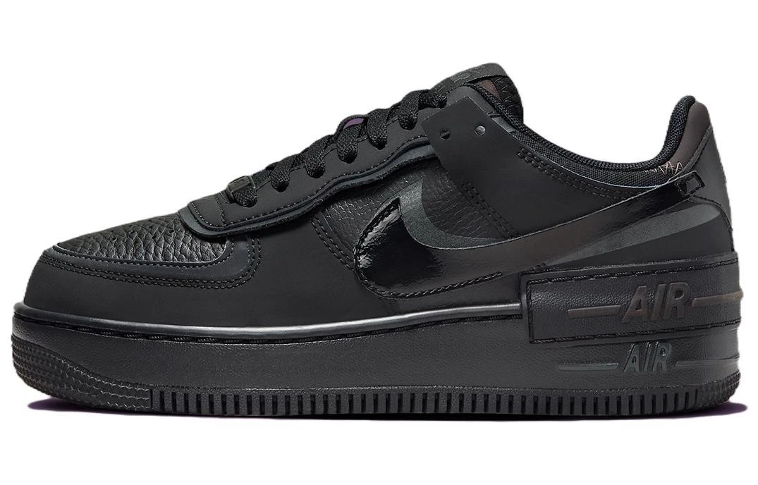 Nike Air Force 1 ブラック/グレー Shadow Nike Air Force 1 Shadow Triple Black W for sale - eBay
