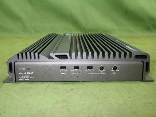 ALPINE MRV-1000 2/1チャンネル パワーアンプ 本体中古 Vintage Alpine V12 Mrv-1000 2/1 Channel Power Amplifier Amp for