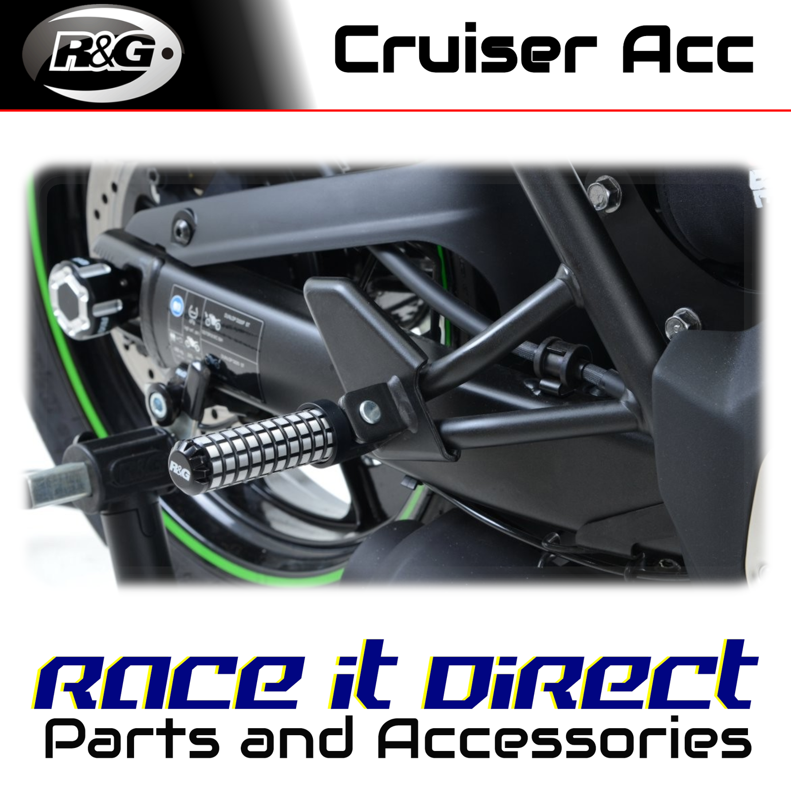 Pillion Pegs for Kawasaki Vulcan S 2015-2024 R&G