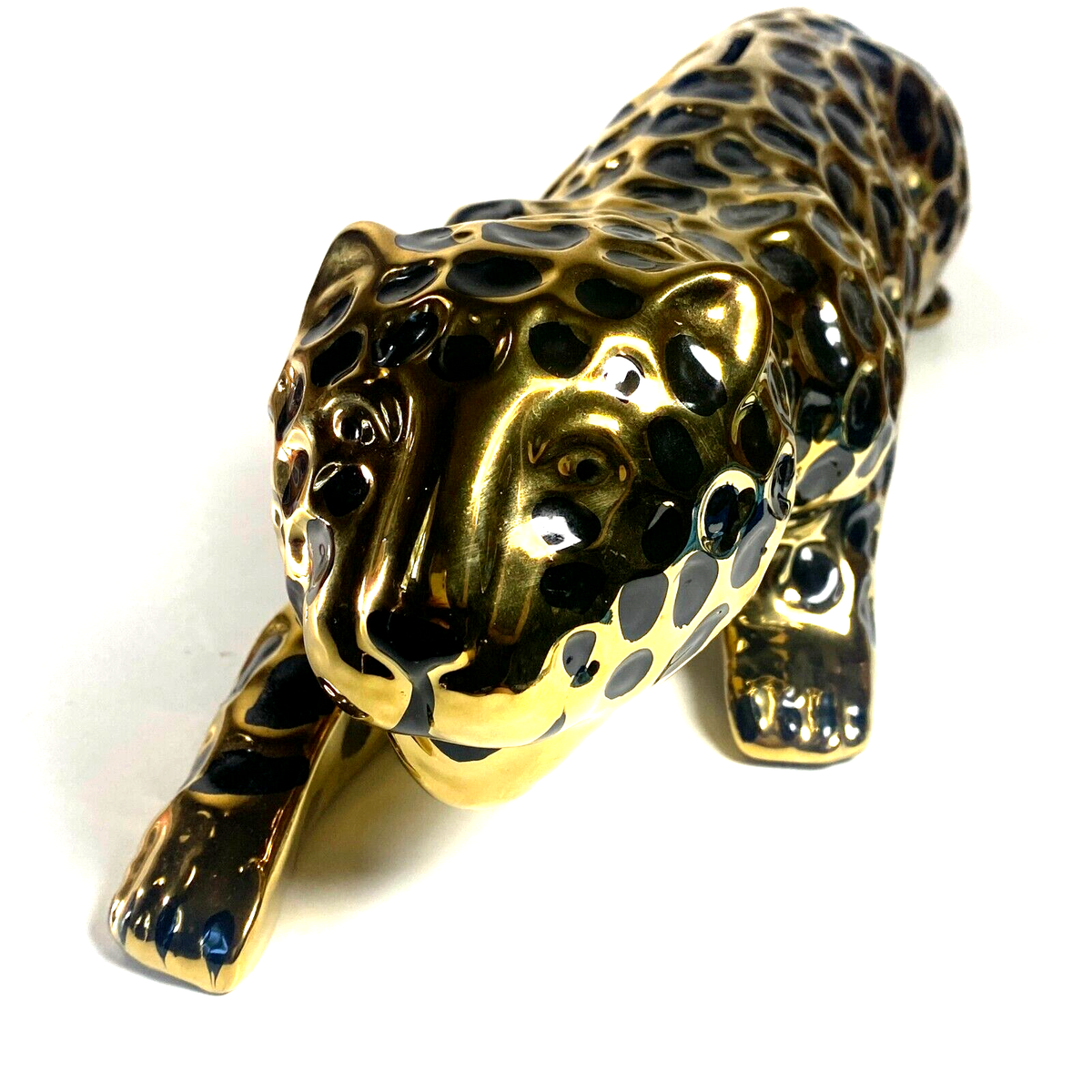 Z Gallerie Black Gold Ceramic Jaguar Leopard 20