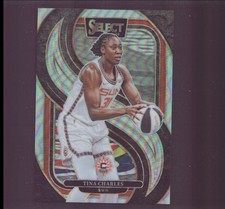2025 Panini Select WNBA - Premier Level Tina Charles #160 Silver Prizm