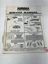 1969 AURORA T-JET MODEL MOTORING SLOT CAR ASSEMBLY SERVICE MANUAL INSTRUCTIONS