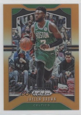 2019-20 Panini Prizm Orange Prizm 16/49 Jaylen Brown #40 rf2
