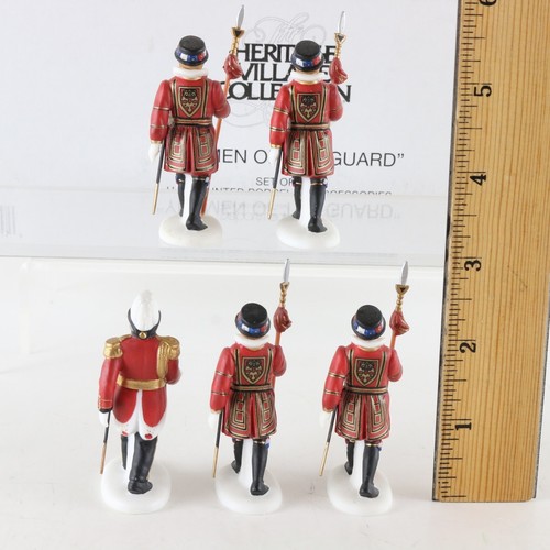 Dept 56 Heritage Village Yeomen Of The Guard Set Of 5 Porcelain Figures 58397 - Picture 3 of 5
