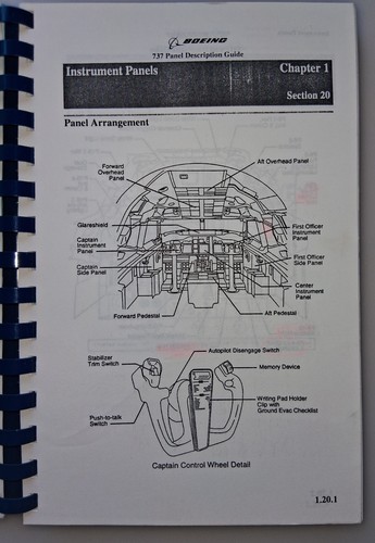 Boeing 737 Instrument Panel Description Guide American Airlines B737 - Picture 7 of 8