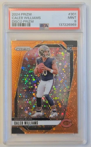2024 Panini Prizm - Rookies Caleb Williams #301 Disco Prizm (RC) PSA 9