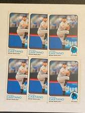 2022 Topps Heritage High Number #702 Daniel Castano RC Rookie Lot of 6 Marlins