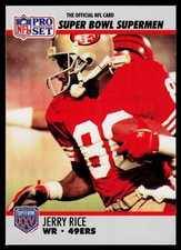 1990-91 Pro Set Super Bowl XXV Silver Anniversary Commemorative #48 Jerry Rice